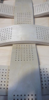 perage sur panneaux courbes